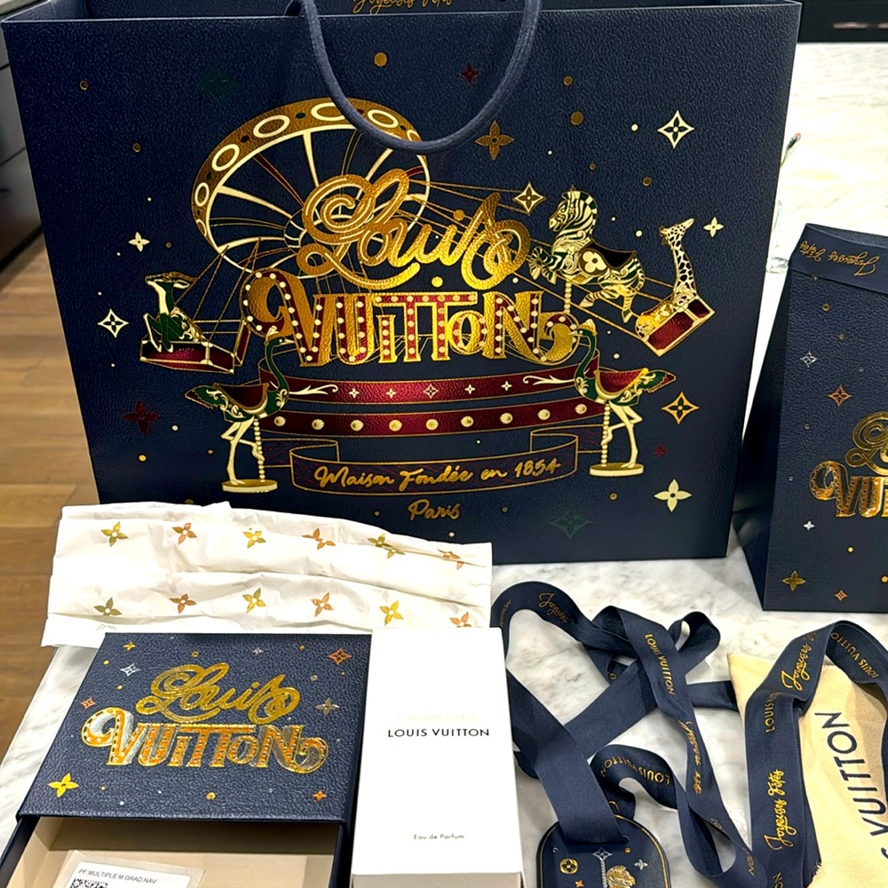 Louis Vuitton Gift Set with Gold Accents